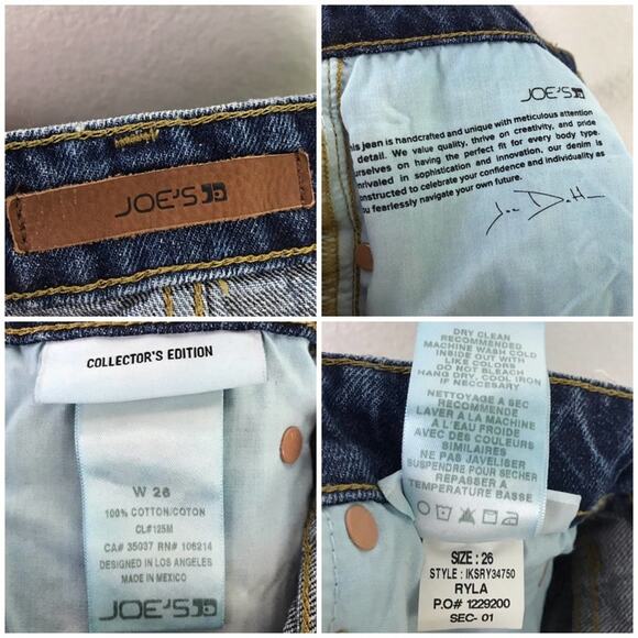 NWT Joe's Jeans Distressed Ryla Festival Summer Mid-High Rise Denim Shorts 26 - Picture 8 of 12